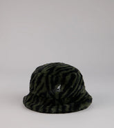 Kangol Zebra Print Faux Fur Bucket Hat