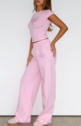 Protecting What's Mine Track Pants Pink