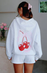 Fell So Hard Zip Front Hoodie Grey Marle