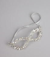 Midnight Sparkle Rhinestone Masquerade Mask