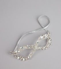 Midnight Sparkle Rhinestone Masquerade Mask