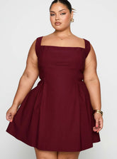 Xanthus Mini Dress Red Curve