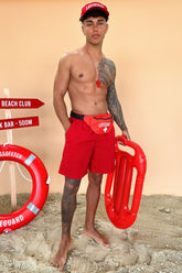 4 Piece Lifeguard Costume Kit