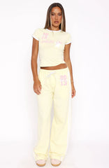 All Star Season Track Pants Lemon