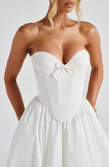 Prim Midi Dress - Ivory