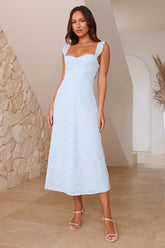 Starfish Wish Midi Dress Blue