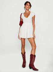 Sweet Talk Playsuit White Floral