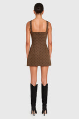 Soho Romper With A Sweetheart Neckline And Side Slits