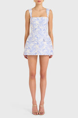 Sunset Oasis Mini Dress Blue