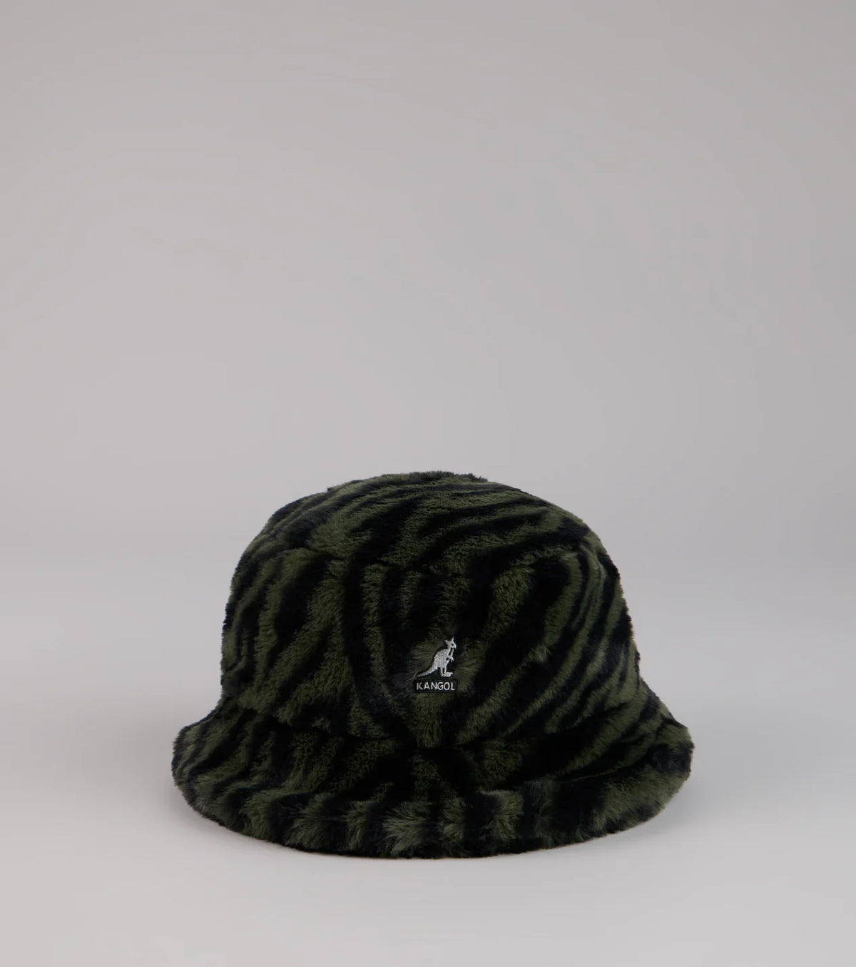 Kangol Zebra Print Faux Fur Bucket Hat