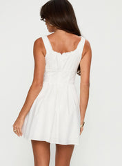 Chasing Horizons Mini Dress White