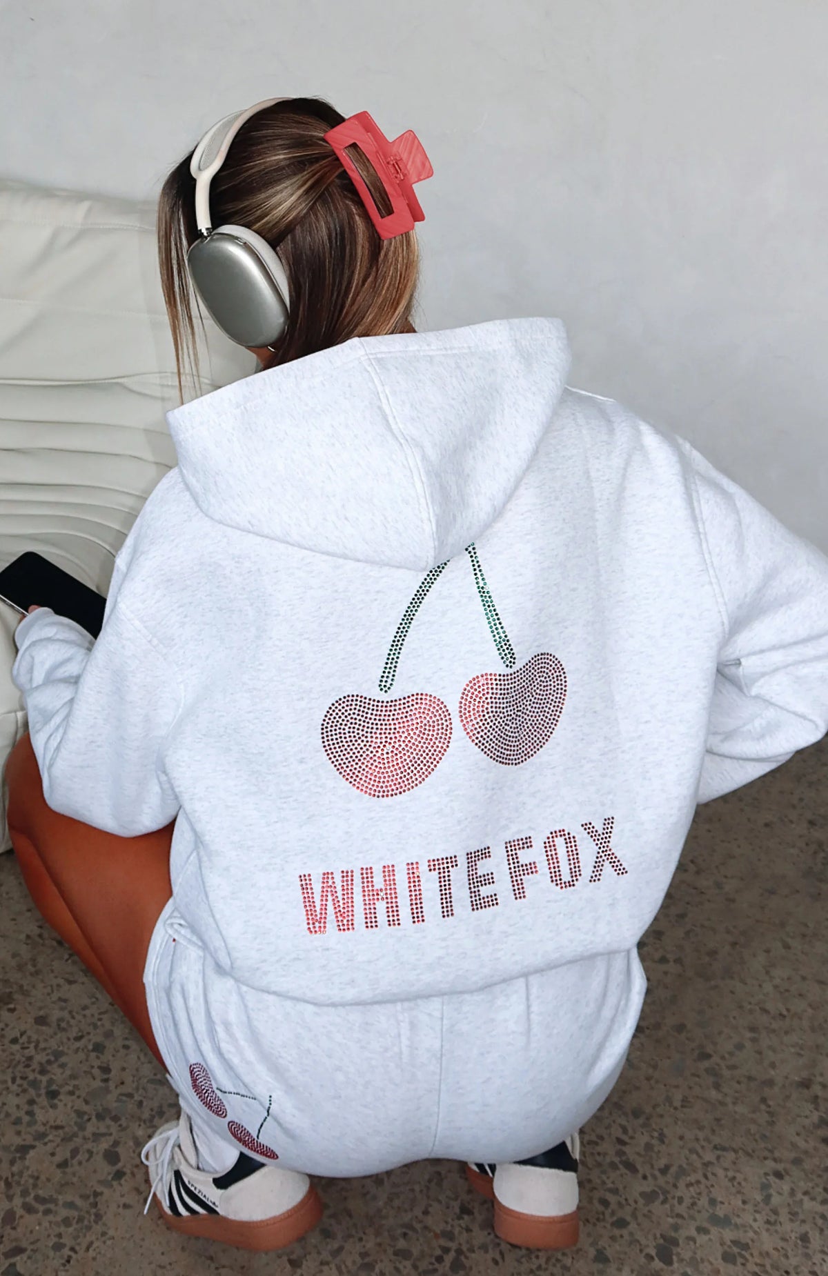 Made With Love Oversized Hoodie Grey Marle