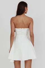 Minnesota Strapless Mini Dress White