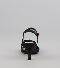 Flirty And Fancy Mesh Bow Kitten Heels