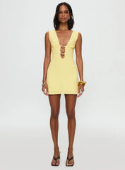 Steward Mini Dress Lemon