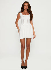 Chasing Horizons Mini Dress White