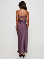 Maryska Strapless Maxi Dress Purple
