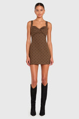 Soho Romper  With A Sweetheart Neckline And Side Slits