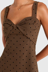 Soho Romper  With A Sweetheart Neckline And Side Slits